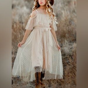 Joyfolie Mia Joy Lauryn Maxi Dress in Sand - Size 14